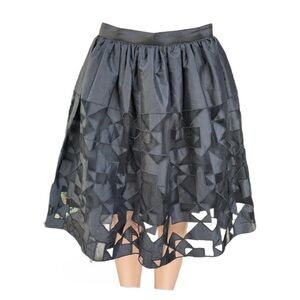 Marisa Baratelli ~ Size 4 ~ Vtg ~ Black W/ Geometric  ~ Party/ Cocktail ~ Skirt